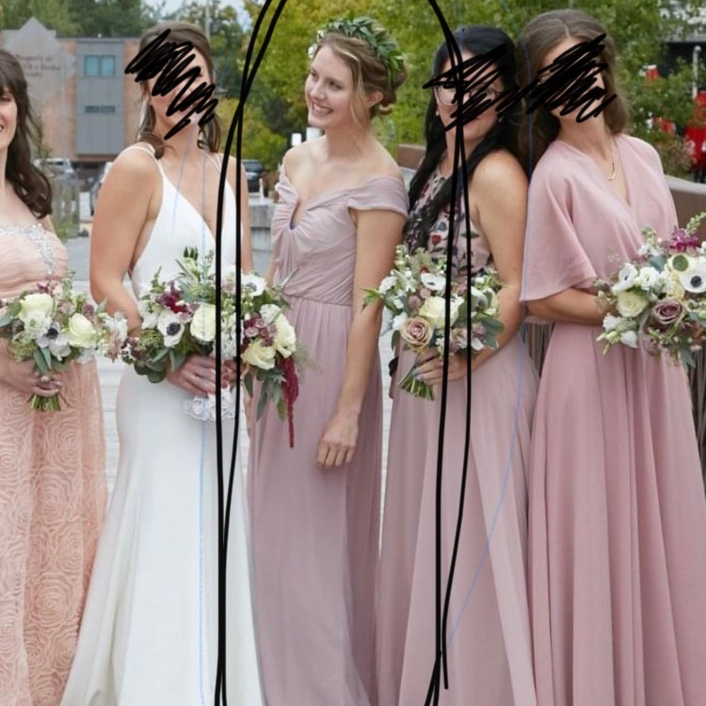 Dusty Rose ASOS Bridesmaid Dress